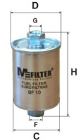 как выглядит m-filter фильтр топливный bf10 на фото