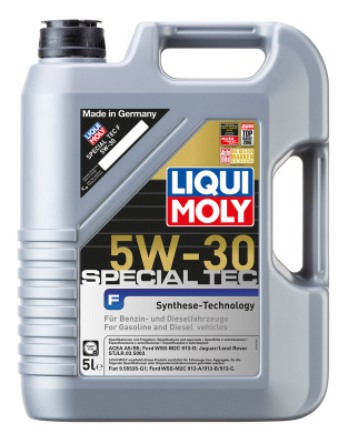 как выглядит liqui moly масло моторное 5w-30 special tec f 5л (рекомендовано для ford wss-m2c 913) на фото